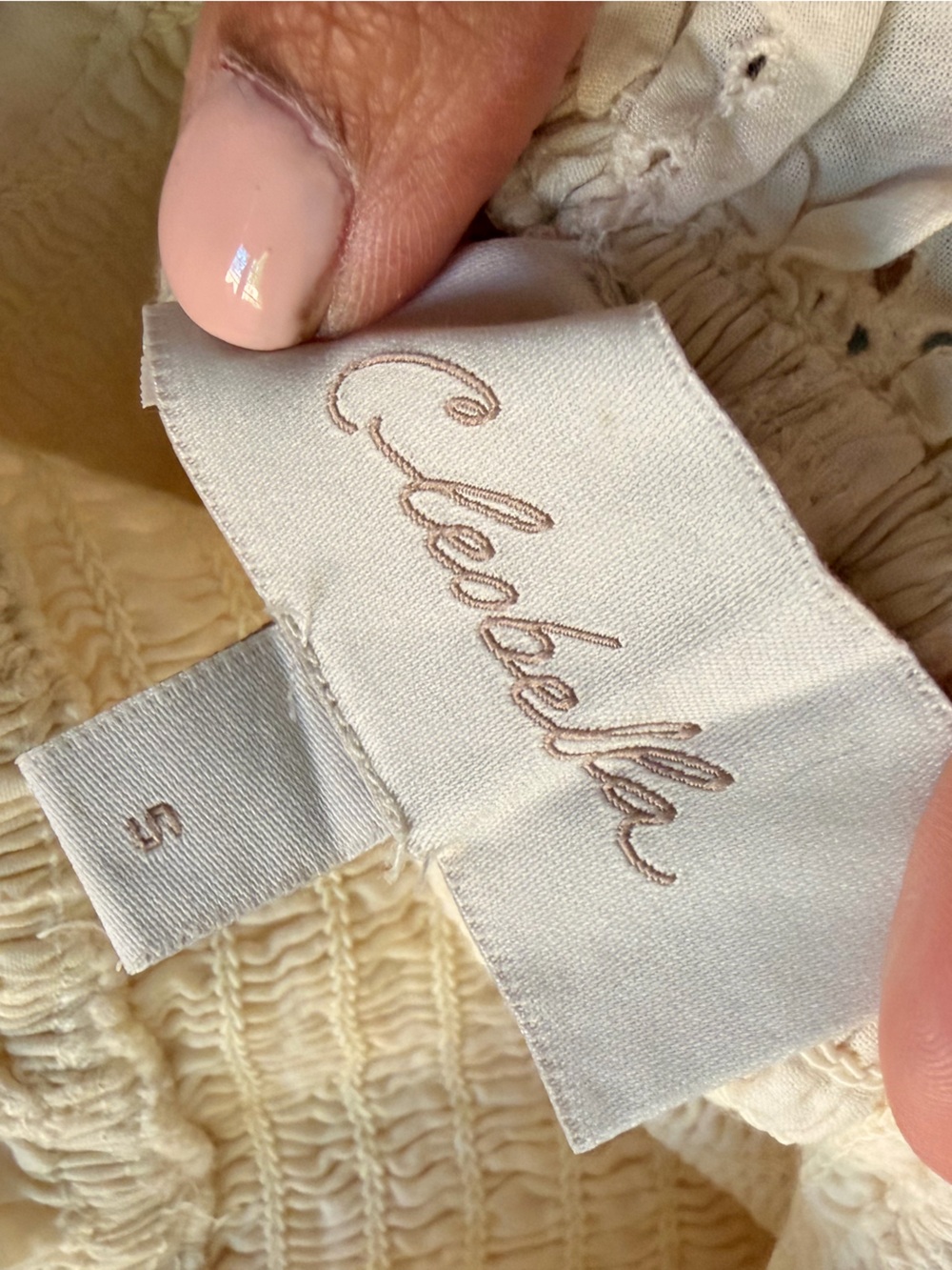 Cleobella Cream Smocked Eyelet Dress - Picture 6 of 7